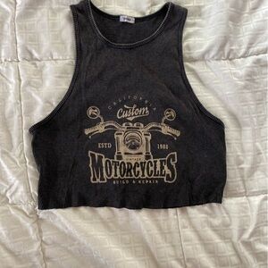 Small Pacsun cropped graphic tanktop